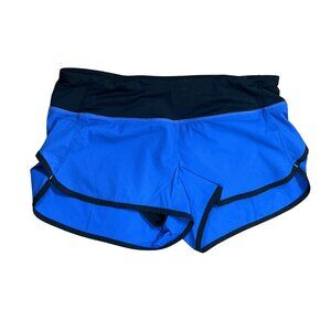 𝓛𝓾𝓵𝓾𝓵𝓮𝓶𝓸𝓷 Women's Black & Blue Athletic Shorts Size 6 inseam 2.5"